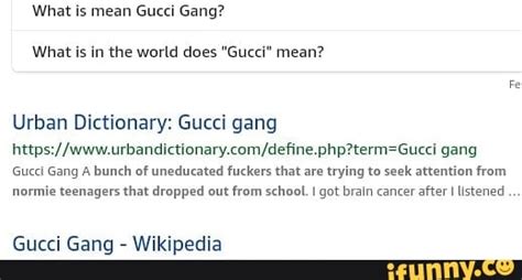 gucci gang urban dictionary.